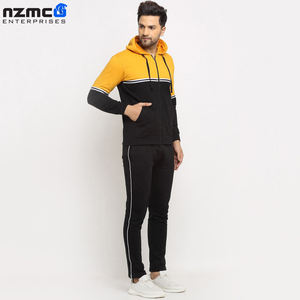 ชุดวอร์มสองชิ้นแบบมีฮู้ดและกางเกงวิ่งมีซิปด้านหน้าสำหรับฤดูหนาวโลโก้พิมพ์ลาย - Product Image 5