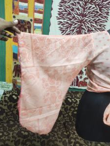 Hecho a mano Boho Hippie estilo Vintage seda Sari modesta blusa corta Crop Top Cinturón estampado Floral mangas campana transpirable fiesta de verano - Product Image 3