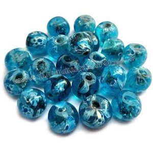 Perles de verre multicolores Millefiori 8mm DIY Jewelry Handicraft Accessories for Men Women Crystal Lampwork Seed Bead Chevron Beads - Product Image 2