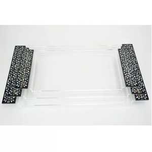 Acheter au prix de gros émail impression MDF plateau de service rectangle forme moderne écologique lave-vaisselle vaisselle partie utilisation - Product Image 2