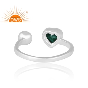 แหวนพลอยมรกตธรรมชาติสีเงิน925สินค้าออกใหม่เครื่องประดับที่กำหนดเองสำหรับผู้หญิงของขวัญสำหรับผู้หญิงสำหรับเธอ - Product Image 2