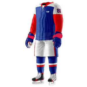 Nouvelle tenue de hockey sur glace en polyester respirant, taille et logo personnalisables, service OEM de haute qualité - Product Image 4