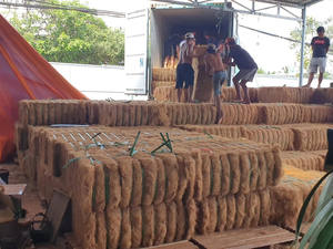 ข้าวราคาถูกและเส้นใยมะพร้าวคุณภาพสูง Coir / เชือกเส้นใยมะพร้าว / หม้อเส้นใยมะพร้าว Mat Bale สําหรับการส่งออกธรรมชาติ - Product Image 6