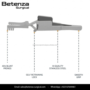 Retractor Automático Profesional Heiss para Cirugía ORL, 4x4 Puntas, Mecanismo de Trinquete, Acero Inoxidable - Product Image 4