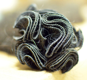 Trama de pelo indio virgen atado a mano, cabello humano sin procesar, cutícula alineada intacta, sin enredos, extensión de cabello rizado ondulado recto - Product Image 5