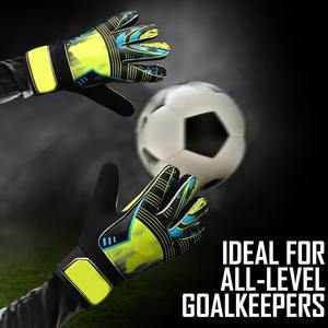 Gants de gardien de but de football professionnels personnalisés 2025 avec logo, haute qualité, respirants, en latex, pour usage extérieur, vente en gros - Product Image 3