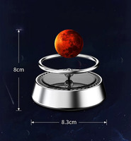 Ornement créatif sur le thème de Mars, décoration de voiture et de bureau, modèle de planète rotative