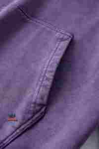 Sweat à capuche OEM vierge personnalisé pour homme, coupe classique, 100% coton, délavé à l'acide, de haute qualité, effet vintage, épais, collection automne 2025 - Product Image 4