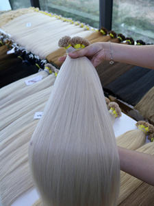 Extensiones de Cabello Humano Virgen al por Mayor, 100 g, Alta Calidad, Cabello Natural Liso, Super Double Drawn, Puntas de Cabello - Product Image 4
