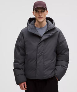 Veste matelassée pour homme en gros, logo personnalisé de haute qualité, coupe-vent à capuche, tendance, vêtements d'extérieur d'hiver, veste de qualité supérieure - Product Image 1