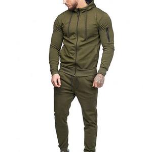 Chándal personalizado de 100% algodón polar para hombre, conjunto de Sudadera con capucha recortada con estampado DTG y lavado ácido de todas las tallas, chándales cortavientos - Product Image 3