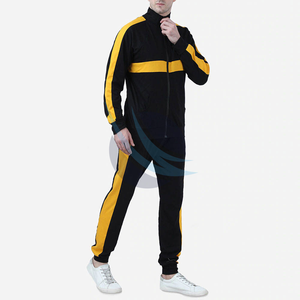 ชุดกีฬาสองชิ้นใส่สบายสำหรับผู้ชายกางเกงจ็อกเกอร์ทรงสลิมฟิตสำหรับฝึกซ้อมและออกกำลังกายลำลองพร้อมดีไซน์พิมพ์ลาย - Product Image 2