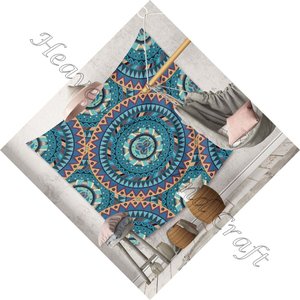 Tapisserie imprimée en ligne, grand Mandala indien, impression numérique, tentures, décor de dortoir, tapisserie d'art mural personnalisée - Product Image 6