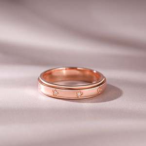 Anillo Giratorio Jeulia Charming Starlight de Plata de Ley para Mujer con Circonita Corte Princesa - Product Image 4