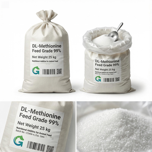DL Metionina Grado Alimenticio 99% Materia Prima de Aminoácidos para Alimentación Animal - Product Image 1
