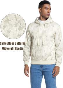 Sweat-shirts à capuche personnalisés décontractés à la mode en polyester et coton, unis, surdimensionnés, à sublimation florale, vierges pour hommes et femmes, automne - Product Image 5