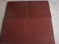 Dalles de granit rouge impérial de haute qualité, pierres décoratives, surface polie/flamée durable, épaisseur 20/30 mm, découpe sur mesure pour revêtement de sol