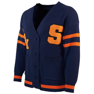 Pull en tricot à rayures intarsia en polyester de haute qualité pour hommes et femmes, tendance, pour les sororités et les fraternités, pour l'hiver - Product Image 1