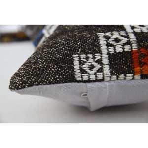 Multicolor Kilim Wool Rug 12x36 Inch Woven with Vintage Pattern - Product Image 4