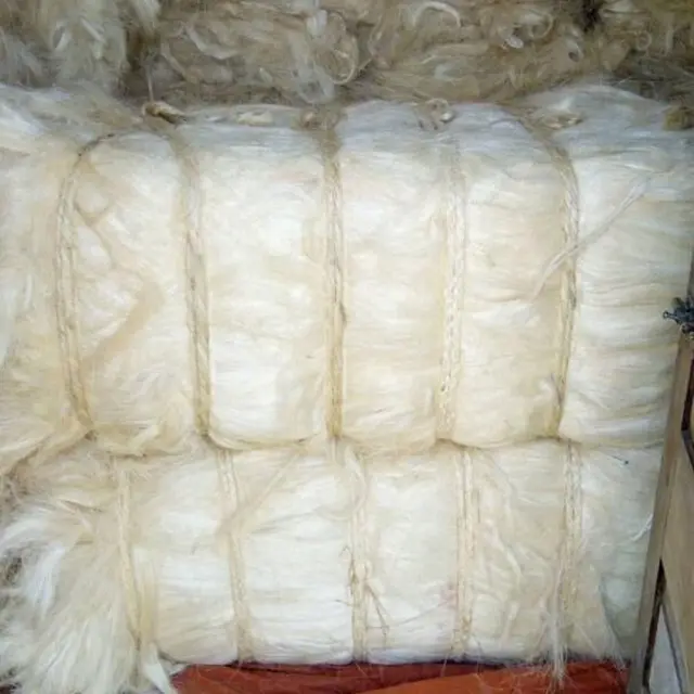 100% fibra naturale Sisal/fibra sisal natrual per corda, spago sisal, fibra sisal prezzo economico