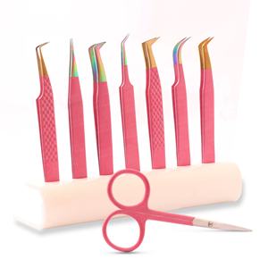 Pince à cils Anti-Corrosive Durable Sharp Precision Tip sans lacunes Boot Volume avec emballage personnalisé - Product Image 4