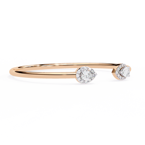 Fabulous 18K <b>Gold</b> Lab Grown Diamond Bracelet & <b>Bangle</b> Luxurious Jewelry - Product Image 3