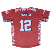 Vente en gros T-shirt de maillot de baseball vierge uni de sublimation OEM Maillots de baseball personnalisés pour hommes T-shirts pour hommes