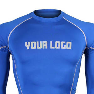 Rashguard de sport léger, antibactérien et respirant, manches longues, fabricant OEM, logo personnalisé, tissu polyester/nylon - Product Image 4