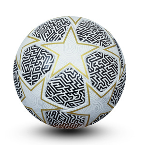Balón de fútbol de alto rendimiento tamaño 5 DE JUEGO óptimo New Star Football con unión térmica de PU para competiciones calor paquistaní - Product Image 6