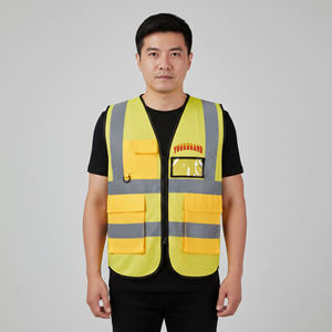 Gilet de sécurité réfléchissant avec plusieurs poches - Gilet de travail d'hiver haute visibilité durable pour la construction - Product Image 2