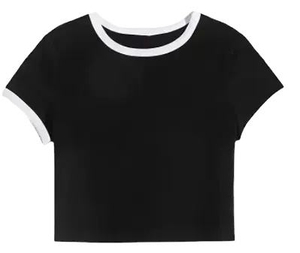 Best Price Jazo Industries Custom Made Women's Summer Breathable 100% Cotton Short Sleeve Solid Crop Top Front Logo Factory New - Product Image 2