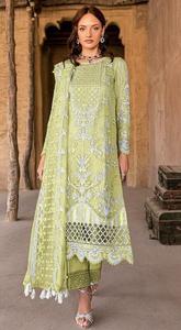 Nouveau costume de travail en organza lourd de créateur pakistanais avec broderie avec Stanton Pent et filet papillon Dupatta pour femme - Product Image 3