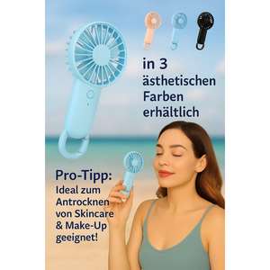 Mini Ventilador USB Portátil Plegable con Luz, de Mano, para Casa, Coche, Exterior, Mesa, Caja, Estilo Moderno, Aprox. 6 x 15 cm - Product Image 6