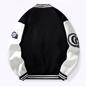 Hommes à la mode marque hiver sweats veste américain haute rue impression broderie lâche décontracté Baseball Outwear uniforme - Product Image 4