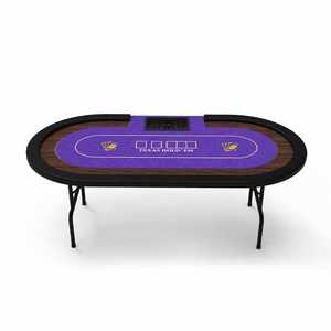 Modern Luxury Casino-Specific Gambling Table Best Quality Customizable Wooden Poker and <b>Mahjong</b> Table Myriad Holdings FL-6001 - Product Image 4