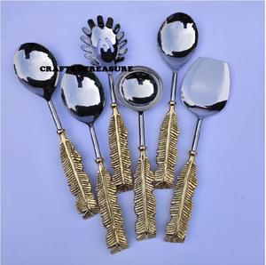 Juego de utensilios de cubiertos de acero inoxidable, regalo de Navidad, cubiertos martillados, tenedor, cuchillo, cuchara, esmalte de espejo desechable - Product Image 2