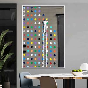 Lienzo con Arte de Graffiti Impreso - Decoración de Pared Abstracta Estilo Banksy, Lienzo con Marco Blanco - Product Image 1