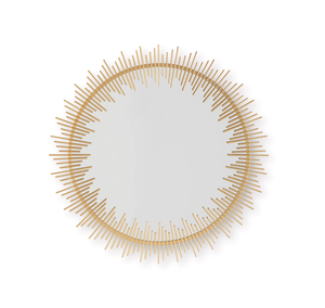 Metal Wall <b>Mirror</b> for Home Decor and Bedroom Accent Metal Wall <b>Mirror</b> for Living Room and Office Decor Gold Metal Frame - Product Image 4