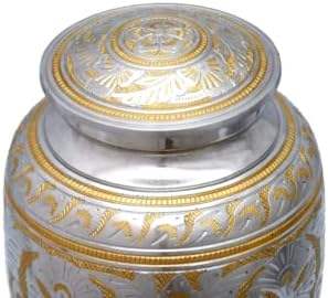 Boîte à urne imprimée en aluminium Cendres en bois en aluminium Mans Boîte à urnes classiques en aluminium - Product Image 2