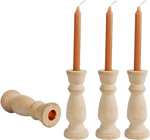 Venta al por mayor de portavelas de pilar de madera natural elegante boda/Navidad decoración antorcha soporte de luz para la decoración del hogar Venta caliente - Product Image 2