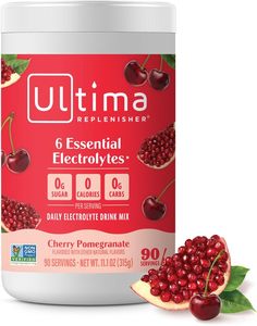 Ultima Replenisher Daily Electrolyte Powder Drink Mix – Sugar Free – Cherry Pomegranate, 90 Servings - Product Image 2