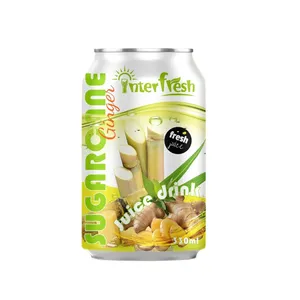 INTERFRESH- Best Selling Items Sugarcane Juice With Ginger Flavor For Wholesale Importer HALAL Sugarcane Juice From Vietnam