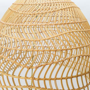 Rattan Hanging <b>Lamp</b> Decorative, <b>Natural</b> Rattan <b>Lamp</b> <b>Shade</b> for Living Room, Home Decoration - Product Image 3