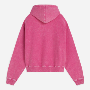Sudaderas con capucha lavadas con ácido informales Tinte único y tela suave Sudaderas con capucha desgastadas personalizadas Sudadera con capucha al por mayor - Product Image 3