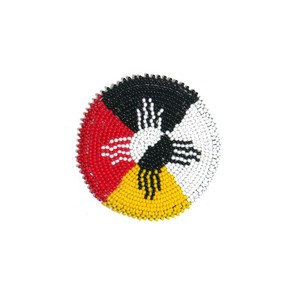 Dessous de verre de 4 ensembles perlés multicolores de broderie à la main unique à la mode avec une belle et élégante touche Premium de fantaisie de l'Inde - Product Image 6