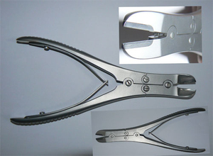 Ruskin Liston Cortador de huesos de acero médico Precio Clase Cortador de huesos manual Ortopédico 9 "Fórceps de corte quirúrgico - Product Image 4