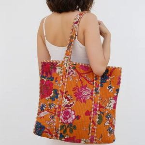 Sac fourre-tout en velours indien fait à la main avec des chaînes ouvertes matelassées, magnifique sac de plage pour femmes, sac de soirée, sac de voyage - Product Image 3