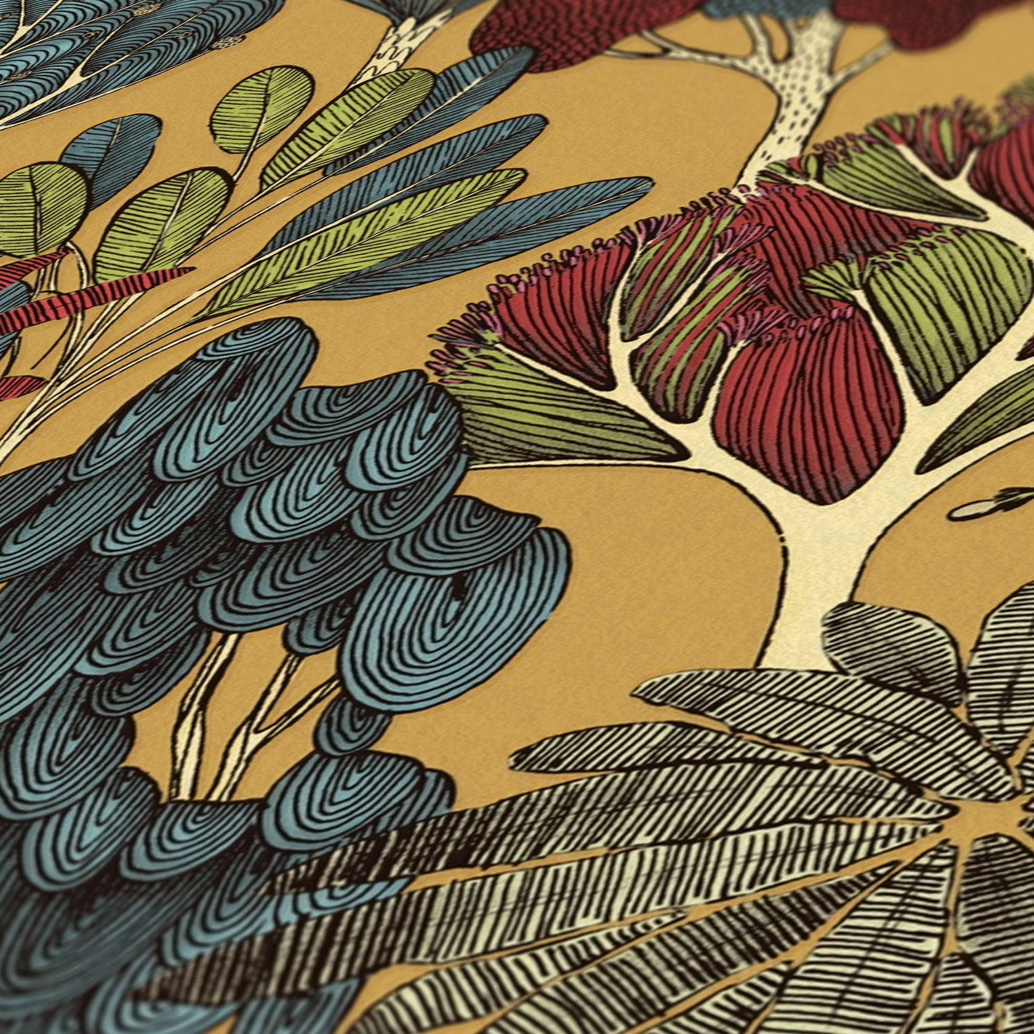 yellow red blue pink