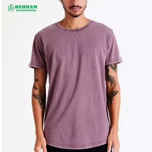 T-shirts pour hommes de haute qualité en gros, 100 % coton biologique, col rond, coupe ample, écologiques, délavés à l'acide, séchage rapide, vêtements tendance - Product Image 4