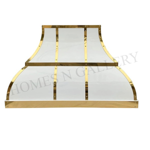 Campana Extractora de Cocina de Acero Inoxidable con Acabado Blanco Antiguo Personalizada, Campana Extractora Bajo Mueble, Campana de Cocina - Product Image 2